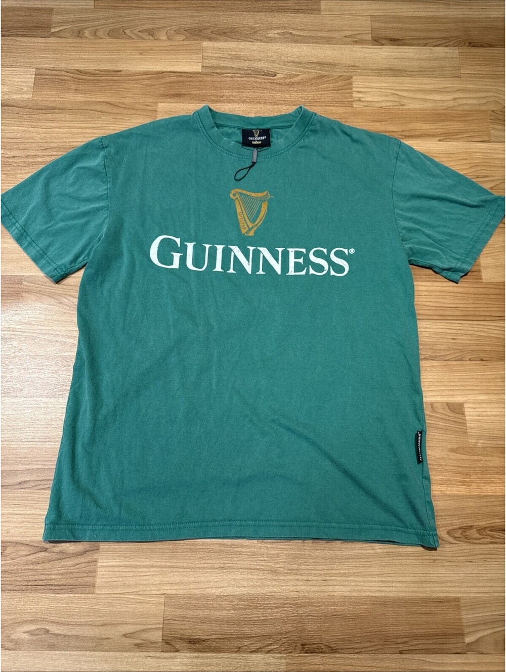 Guinness Extra Stout Green T Shirt Mens XL Harp Front Back Graphic Ireland